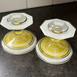 Vintage Art Deco Candlesticks